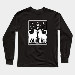 Starry Kiss: Cats in Love Long Sleeve T-Shirt